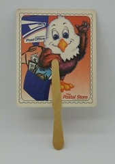 Vintage Advertising Paper Fan 1996 US Postal Service Atlanta GA Map Post Office