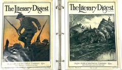 Vintage Lot of 13 WWI Era Advertising The Literary Digest, The Independent