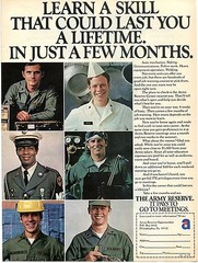 1974 U.S. Army Reserve Learn A Skill That Could Last A Lifetime Recruiting Ad
