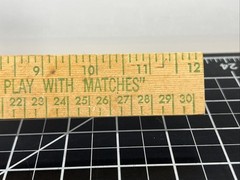Vintage 1960s Smokey The Bear Prevent Forest Fires Old Natural Wood School Ruler