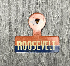 Vintage ROOSEVELT Political Campaign Pinback Button Advertising Government