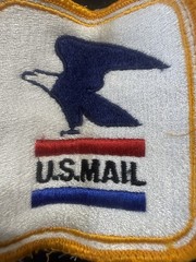 USPS U.S. Mail Old Vintage Cloth Patch for Postal Workers Mailman Uniform 1970s