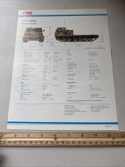 Vintage FMC Bradley Fighting Vehicles FVS Carrier M113 Military Vehicle Brochure