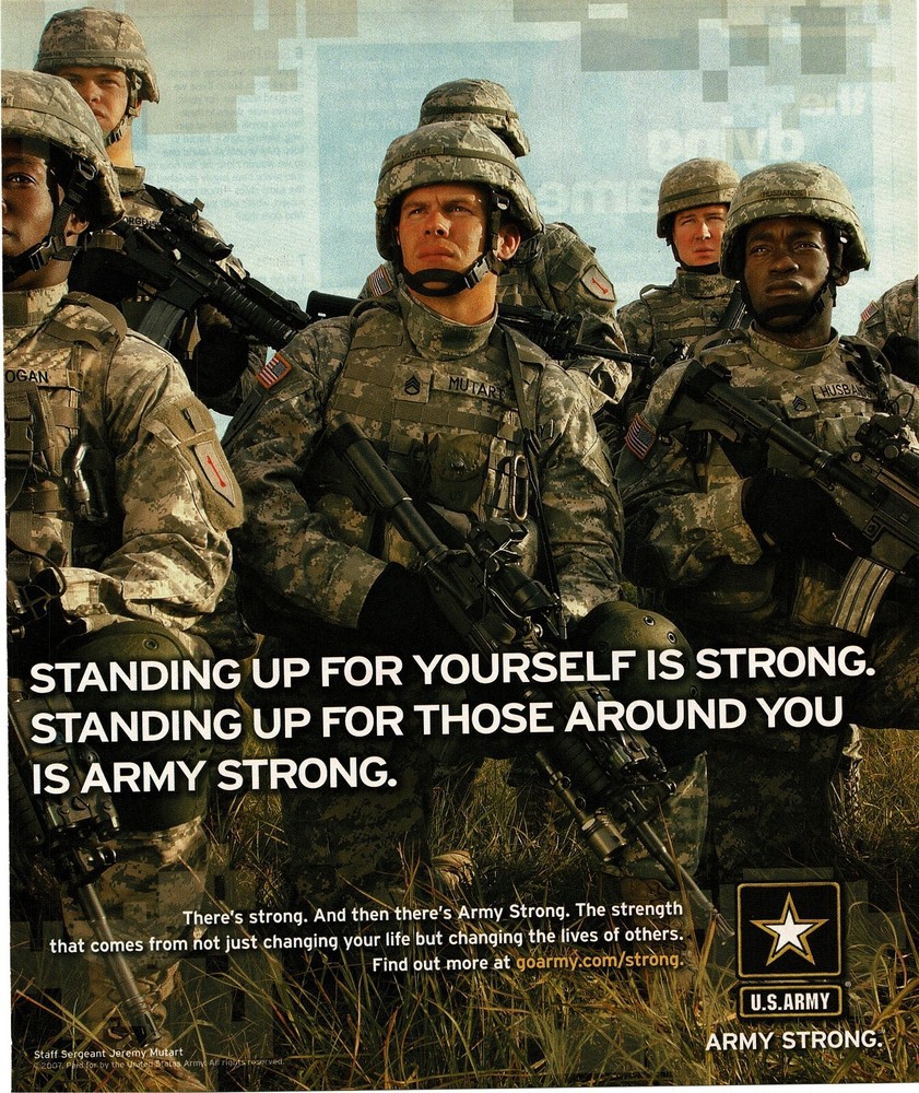 2007 U S Army Recruiting Enlistment Vintage Print Ad Staff Sgt. Jeremy Mutart