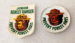 2 1970s Jr Forest Ranger Smokey The Bear Prevent Forest Fires! Patches New NOS