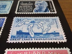 Vtg USPS Post Office Advertising Stamp Poster Trains Boats Pony Express More