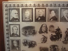 Rare! Vintage United States Bicentennial History Tin Lithograph Plaque. J Ligon