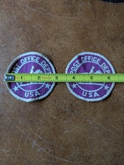 Lot 2 RARE 1955 UNITED STATES POST OFFICE DEPT USPS POSTAL SERVICE PATCH 3″