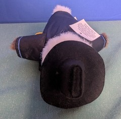 Guitar Slinging Cowboy Hat Eagle 6” USPS Postal Plush Collectible Beanie Belly