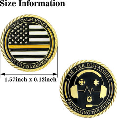First Responder Dispatcher Coin Collectable Coin Military Commemorative 1-pc