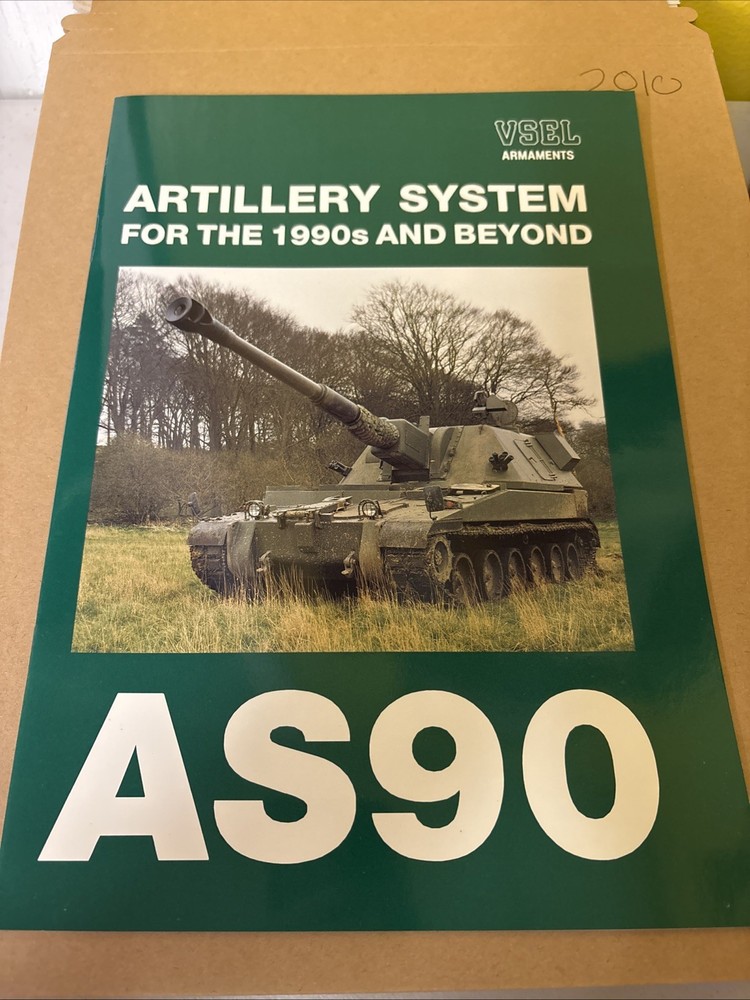 Vintage VSEL Armaments AS90 Artillery System Vehicle Military Brochure Vickers