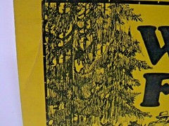 1920-38 Vintage Forest Service Sign Warming Fires HORSES LOGGING