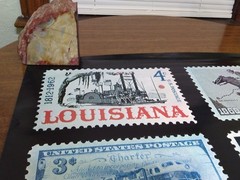 Vtg USPS Post Office Advertising Stamp Poster Trains Boats Pony Express More