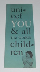 Vintage UNICEF Pamphlet Brochure Worlds Children Little Girl UN United Nations