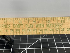 Vintage 1960s Smokey The Bear Prevent Forest Fires Old Natural Wood School Ruler