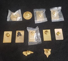 Vintage Lot of 11 USPS US Postal Service Post Office Commemorative & Stamp Pins