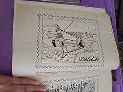 United States Postage Coloring Book 1994 Unused but stained in areas