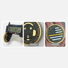 First Responder Dispatcher Coin Collectable Coin Military Commemorative 1-pc