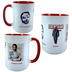 Coffee Mug Dan Crenshaw Custom Made Cup Fortitude USA Congressman American 15 oz