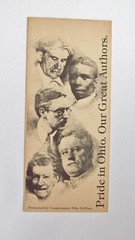 Vintage 1980s Ohio Author Bookmark Thurber O Henry Paul Lawrence Dunbar Santmyer