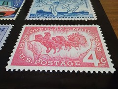 Vtg USPS Post Office Advertising Stamp Poster Trains Boats Pony Express More