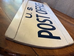 Vintage United States Post Office Sign Wood 34″L 13.75″W USPS Postal Service