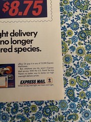 Vintage 1988 USPS United States Postal Service Express Mail Print Ad Eagle