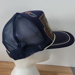 U.S. Mail Express Mail Next Day Service Trucker Hat 80s/90s Navy Blue Yellow