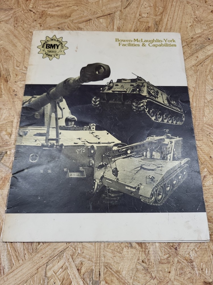 Vintage Bowen-McLaughlin-York Catalog M88 M109A2 Howitzer Tanks M107 M110 M578