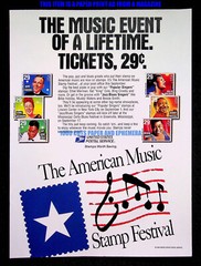 American Music Stamps USPS 1994 Trade Print Magazine Ad Poster ADVERT