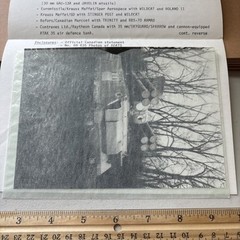 VTG 1986 Oerlikon-Buhrle Canadian Gov’t ADATS Missile System Press Release Photo