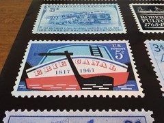 Vtg USPS Post Office Advertising Stamp Poster Trains Boats Pony Express More