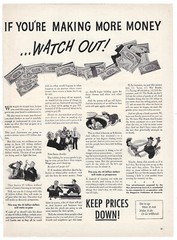 War Advertising Council Print Ad WWII Vintage Advertisement Government Ad 1943