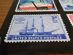 Vtg USPS Post Office Advertising Stamp Poster Trains Boats Pony Express More