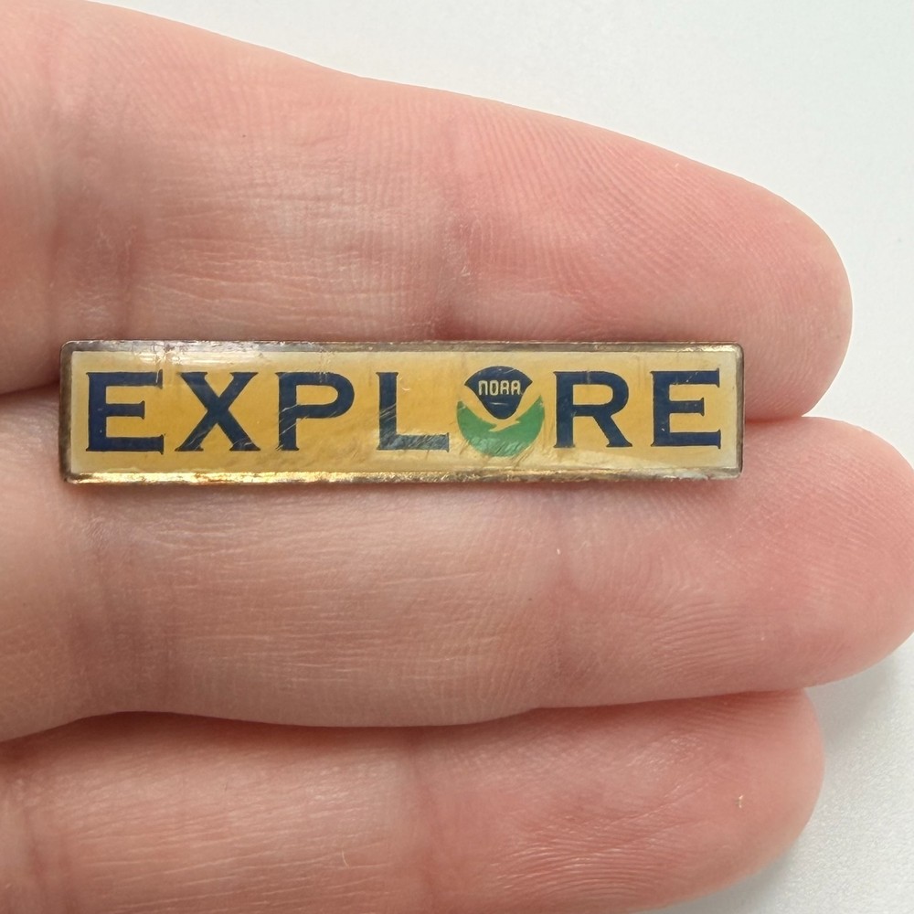 NOAA Explore Science Enamel Lapel Pin National Oceanic Atmospheric Agency Pin