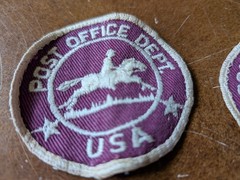 Lot 2 RARE 1955 UNITED STATES POST OFFICE DEPT USPS POSTAL SERVICE PATCH 3″