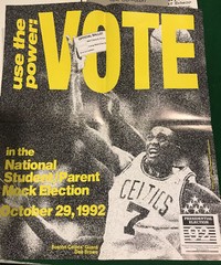 1992 Presidential Election Boston Celtics Dee Brown Poster