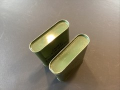 2 Vintage EMPTY WWII Rea Medical Department US Army Green Tins Free Ship