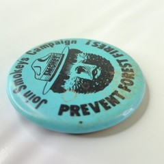 Smokey The Bear Prevent Forest Fires! Join Smokey’s Campaign Pin Button NOS New