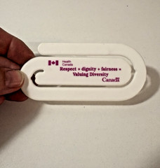 Health Canada Govt Valuing Diversity Large Promo Plastic Paperclip Bookmark