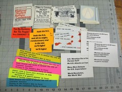 vtg 1960s – 90s political protest flyer and sticker archive lot 326 pcs Vietnam