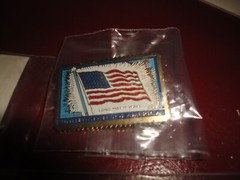 U S Post Office Pins Flag & Parrots & Keyring 3 items