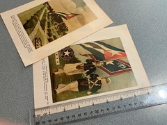 1950’s 2 cuban color Leaflet 8.2×6.2 Instituto Cívico Militar de Ceiba del Agua
