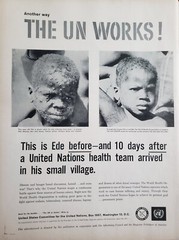 WHO United Nations Print Ad Vintage 1958 Ephemera Wall Art Decor UNICEF Ede