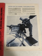 1961 United States Army Vintage Military Print Ad Advert pa8