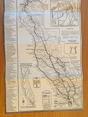 REDWOOD EMPIRE CALIFORNIA San Francisco CA DETAILED MAP 1934 TRAVEL BROCHURE