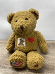 USPS 100 Years Of Teddy 9″Bears Embroidered Stamp/Flag Plush Timeless Toys 2002