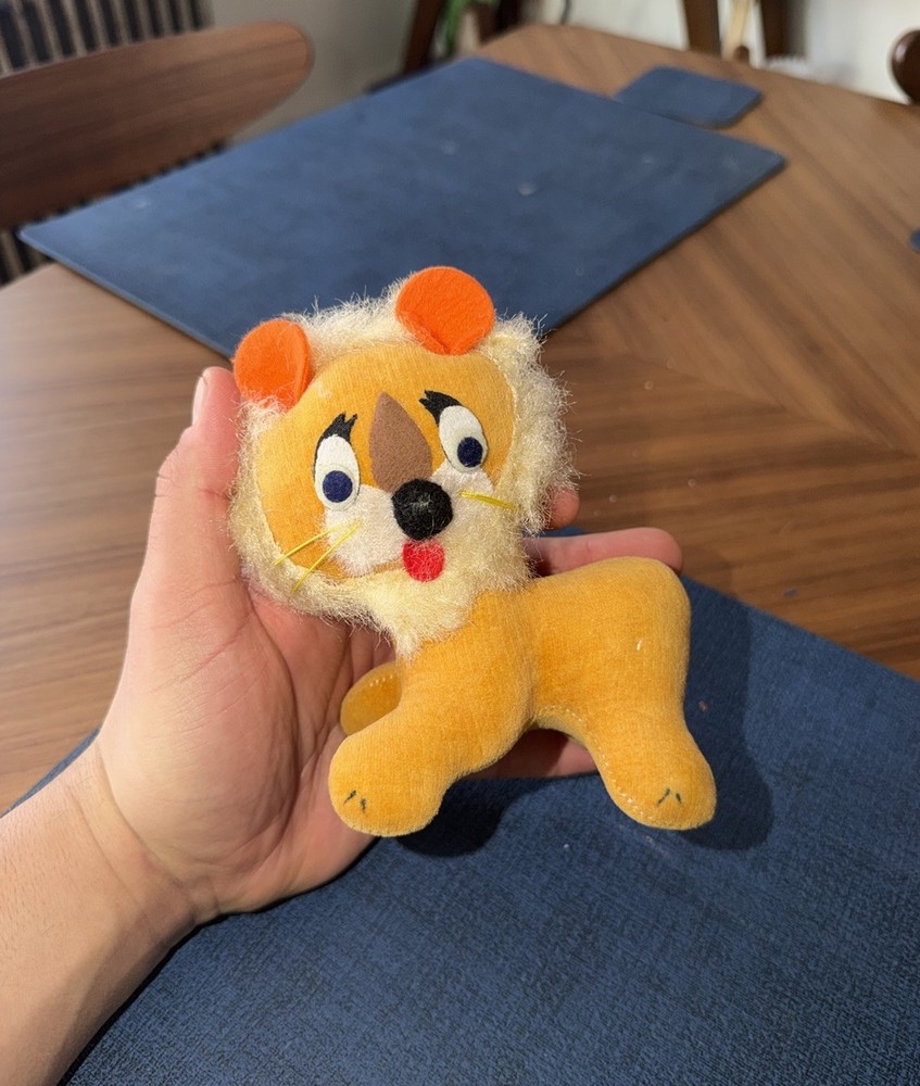 Vintage 1960s Pennsylvania Department Of Labor & Industry Plush Lion Stuffed Toy