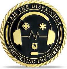 First Responder Dispatcher Coin Collectable Coin Military Commemorative 1-pc
