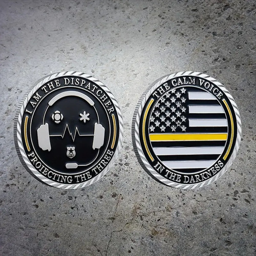 First Responder Dispatcher Coin Collectable Coin Military Commemorative 1-pc